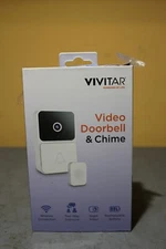 Vivitar Security Video Doorbell & Chime Kit WIFI White DB201 NOC