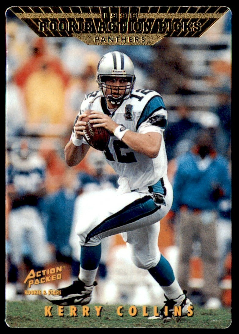1995 Action Packed Rookies & Stars Kerry Collins Rookie Carolina Panthers #98