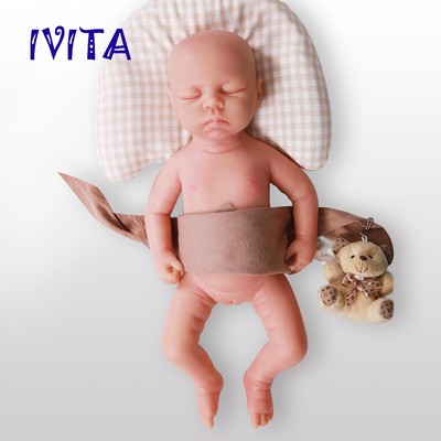Real Life Baby Doll 18 Inch Girl With Black Long Hair Friendly