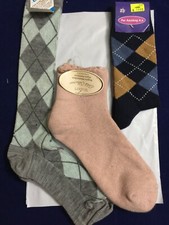 European 3 pairs assorted low cut crew wool cotton socks men 7-8.5, 050MM3T05