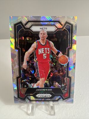 Jason Kidd HOF 2023-24 Panini Prizm Cracked Ice Parallel #194 Nets