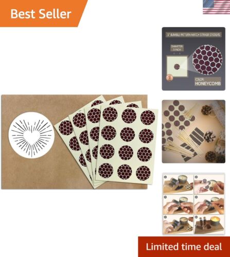 Multi-Color Match Striker Stickers - 50 Bumble Circles for Effortless Lighting
