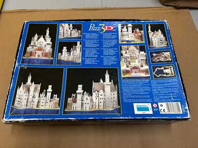 Puzz 3d 1000 Piece Puzzle Alpine Castle Neuschwanstein MB for sale