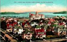 Postcard Capitol Hill And Holy Names Academy Seattle Washington 