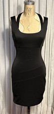 GUESS Los Angeles. Womens Blk Stretch Cocktail Dress Sz 4 Pre-owned 
