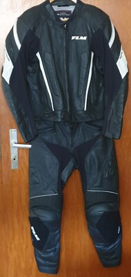Motorrad Herren Lederkombi FLM Shooter Jacke 50/ Hose 24 (Kurzform 48)  tlg