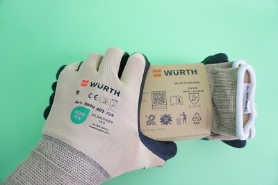 Würth Mechanikerhandschuhe Mechaniker ECOLINE 6 Paar - Größe 9