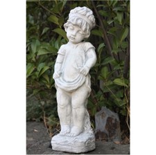 PUTTE STEINFIGUR GARTENFIGUR  MÄDCHEN aus STEINGUSS FROSTFEST NEU 4496