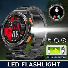 Smart Watch Waterproof Watch With Compass And Altitude Barometer LED Flashlight
