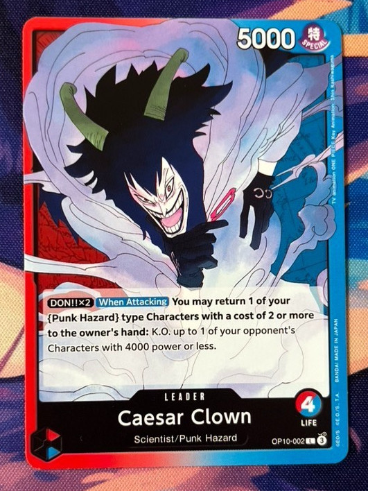 OP10-002 Caesar Clown Royal Blood Leader NM English