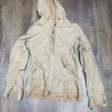 BB Dakota Vintage Y2K Army Style Jacket zip up Hoodie Women's size Medium