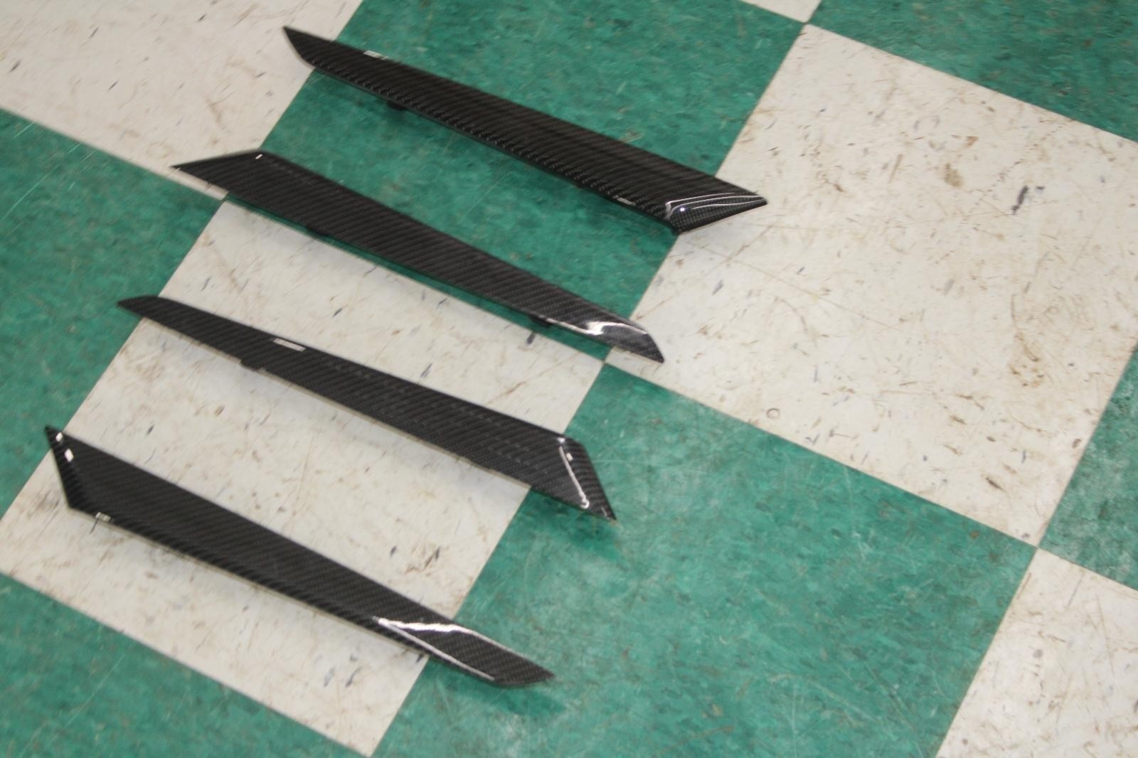 14-24 MASERATI GHIBLI Carbon Fiber Front Rear Door Trim Insert Set of 4x Unit OE