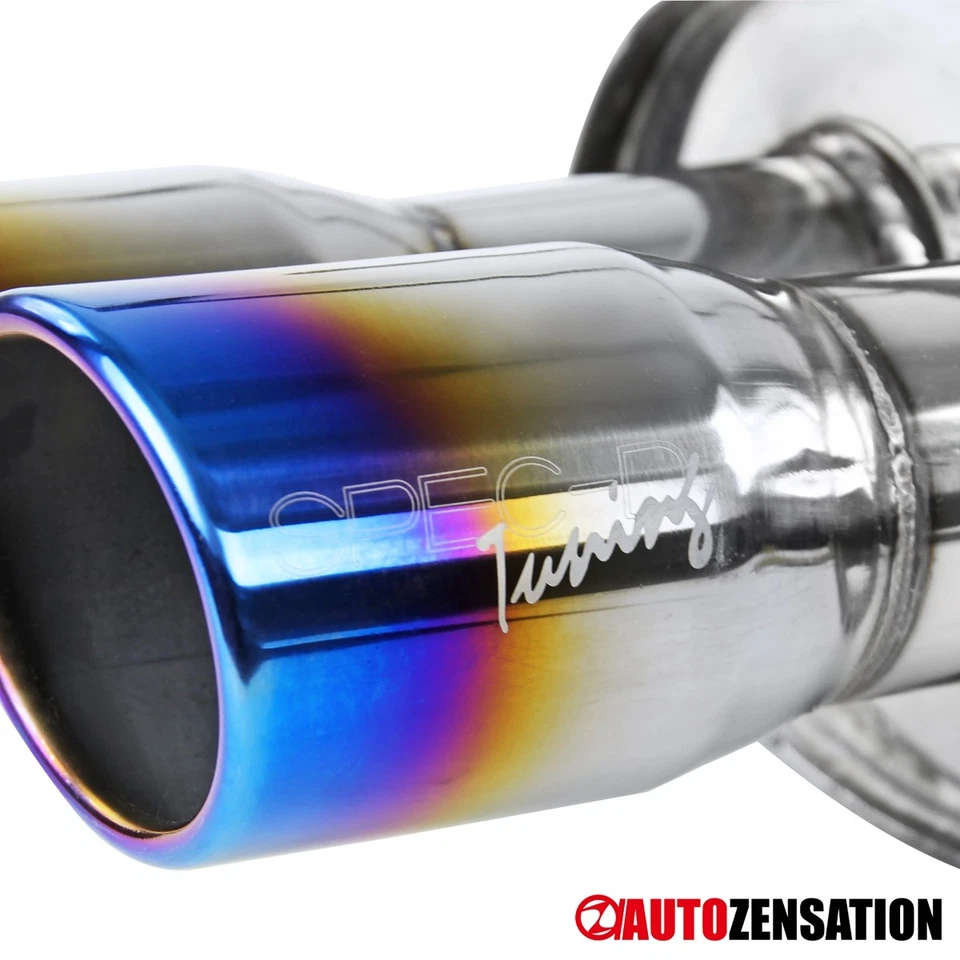 Fit 2008-2014 Subaru WRX STI Sedan Catback Quad Exhaust Muffler Titanium Tip Foto 2 de 4