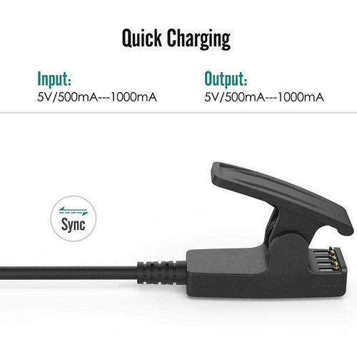 USB Charger Clip Charging Cable for Garmin Forerunner 235/230/630/735XT Watch - Photo 9 sur 9