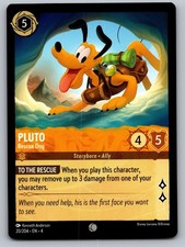 Pluto - Rescue Dog 20/204 Common Ursula's Return Lorcana Near Mint