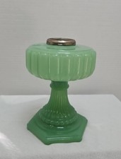 Original Aladdin Jadeite Corinthian Oil Lamp Base Only
