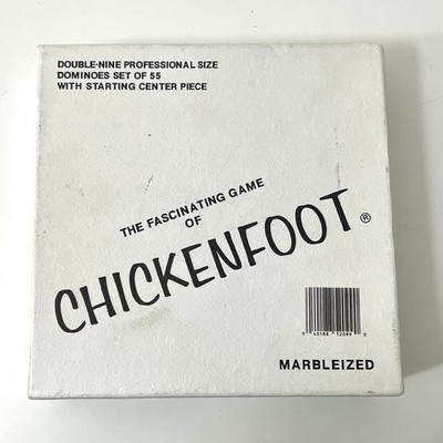 1986 Chickenfoot Double-Nine Professional Dominoes Complete Game Set of 55
