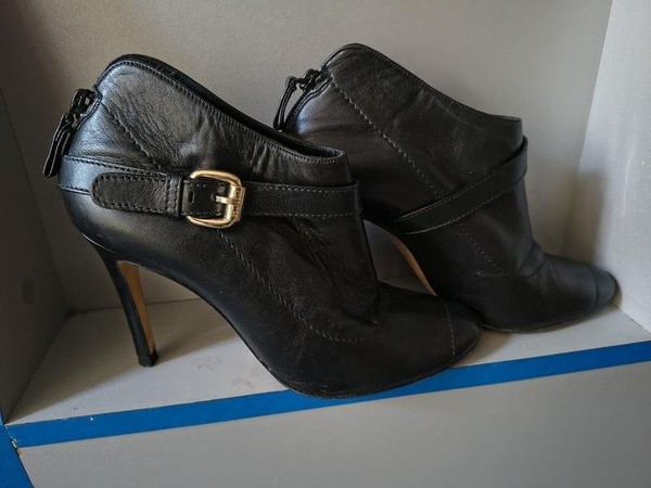 Women Carolina Herrera Ankle Boots Black Leather