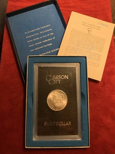 $1 1884-CC Carson City Morgan Silver Dollar  GSA With Cert Uncirculated