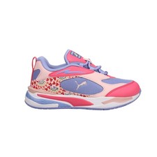 PUMA RsFast Rainbow Sunset Graphic Lace Up Youth Girls Pink, Purple Sneakers Ca
