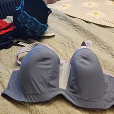 Image of Panache Wired Sports Bra Grey sz 38F new with tags 