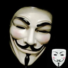 V for Vendetta White Mask Fawkes Anonymous 5 pack Halloween Cosplay Costume