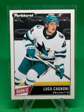 Luca Cagnoni Rookie Card 2025-26 Parkhurst Hockey San Jose Sharks #221