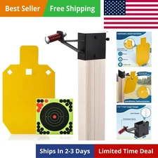 AR500 Steel Target for Shooting, 1/2 inch Thick Metal Target with T-Post Target