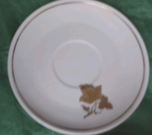Set Of Six Vtg Dematase Cups And Saucers Sajecar Yugoslavia Gold Leaf Design - Picture 12 of 14
