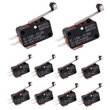 10 PCS V-156-1C25 Micro Limit Switch Hinge Roller Momentary SPDT Snap Action