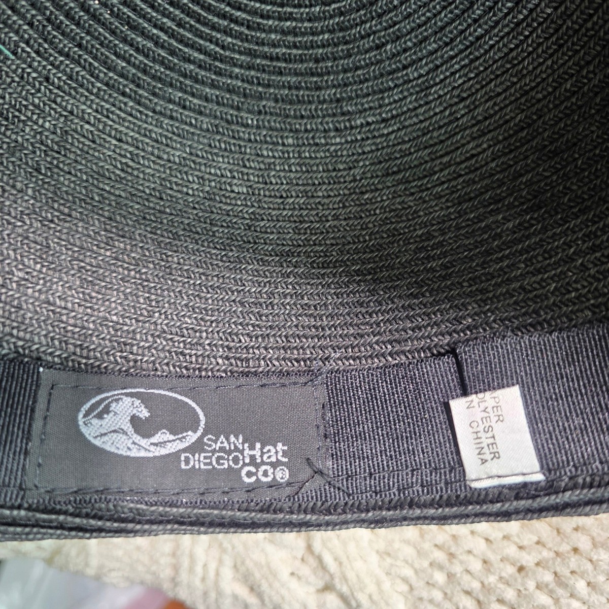 San Diego Hat Co Sun Hat Black Ultrabraid Extra Wide Brim Floppy Women OS NEW San Diego Hat Co. Women main image 2
