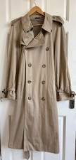 Marks & Spencer Beige Trench Coat Men's Small Classic Double Breasted Belted Mac