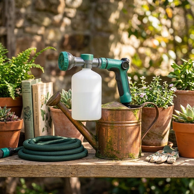 Gardening Essential 8 Funktionen Schlauch Spray Rasenpflege Werkzeug ergonomisch