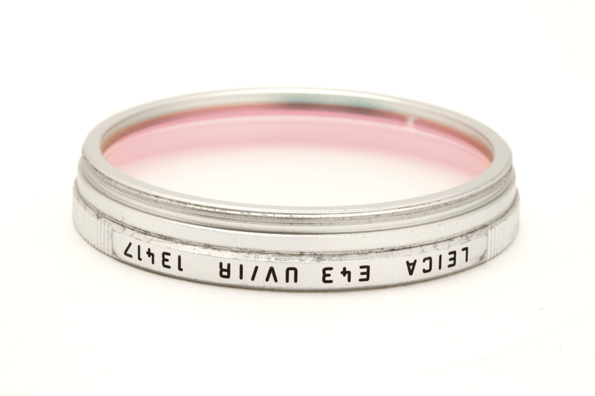 Leica E43 UV/IR 13417 フィルター  M8 M8.2 Leica E43 UVa II Glass Filter, Black