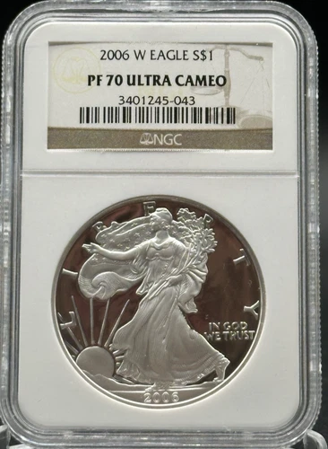 2006-W 1oz American Silver Eagle PF 70 Ultra Cameo NGC *STL