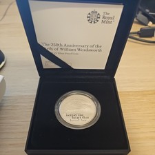 2020 Silver Proof £5 Five Pound Royal Mint william wordsworth 