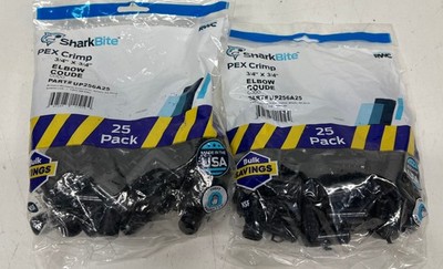 (50 TOTAL) SharkBite 3/4 in. PEX Barb Plastic 90 Degree Elbow Fitting