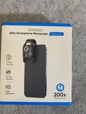 APEXEL 200X Magnification Smartphone Phone Microscope Lens with CPL 6 LED Lights