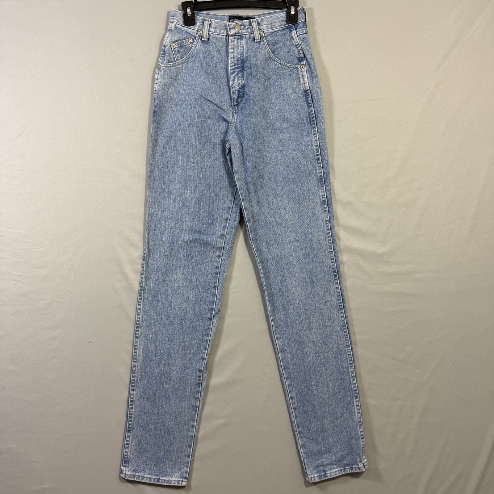 Vintage Wrangler SilverLake Jeans Womens 7/8 Blue High Waist Mom Tapered USA 90s
