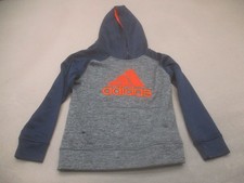 Kids Size 5-6 Kids Multicolor Fleece Lined Pocket Logo Activewear Hoodie 549