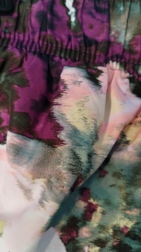 Pantaloncini da corsa Athletic Works viola tie dye, taglia XL - Foto 8 di 12