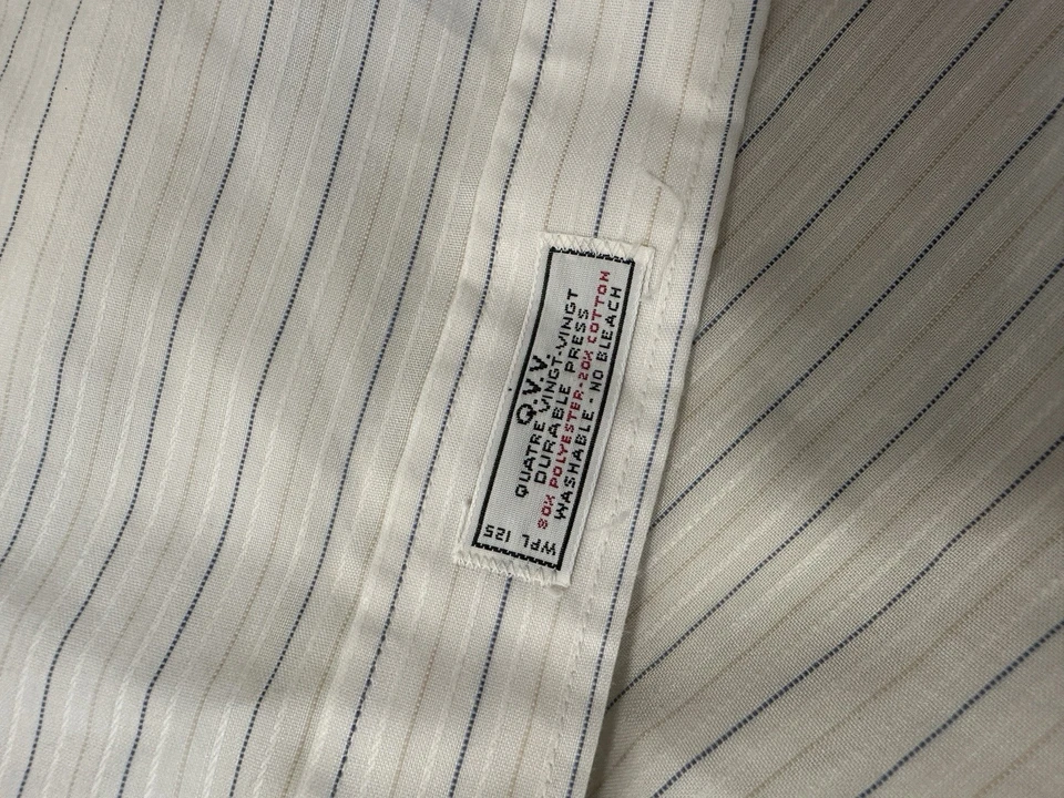 ВИНТАЖНАЯ мужская рубашка Christian Dior Chemises 15 1/2 32-33 в полоску унисекс опрятная - Изображение 3 из 4