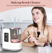 Electric Makeup Brush Cleaner Machine 3 in 1 USB Automatic Washer Dryer Holder