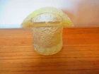 Vintage Fenton Daisy & Button Clear Glass Top Hat Toothpick holder