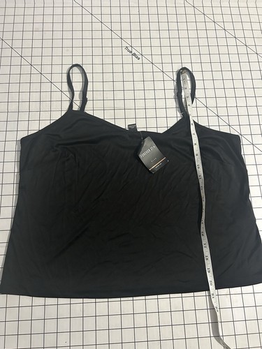 Forever 21 Spaghetti Strap Black Tank Top Blouse Plus Size 3x - Picture 3 of 6