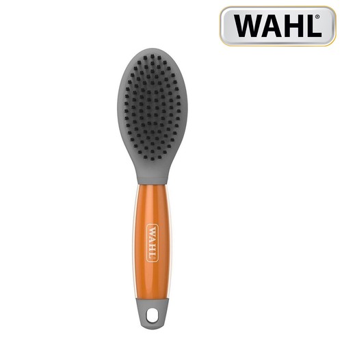 Wahl Pet Grooming Double Sided Soft Brush with Gel Handle for Dogs & Cats