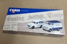 Corgi 1:43 The Times Classic Set, Morris 1000 Van, Bedford CA Van