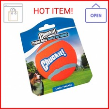 Chuckit! Dog Tennis Ball Dog Toy, Large (3 Inch Diameter) for dogs 60-100lbs, Pa