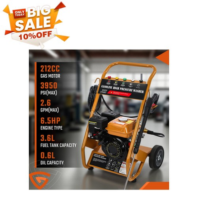 #ad 3950 PSI Gas Pressure Washer 5 Nozzles Gas Powered Washer 6.5HP 2.6 GPM 212cc $272.99