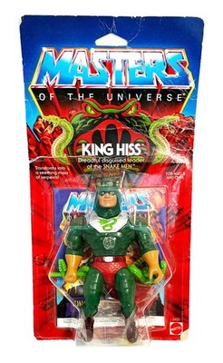 RARE Masters of the Universe 1985 King Hiss Vintage Sealed Action Figure Snake